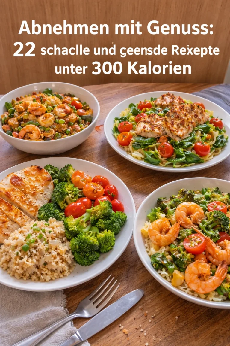 Schnelle und gesunde Rezepte unter 300 Kalorien zum Abnehmen