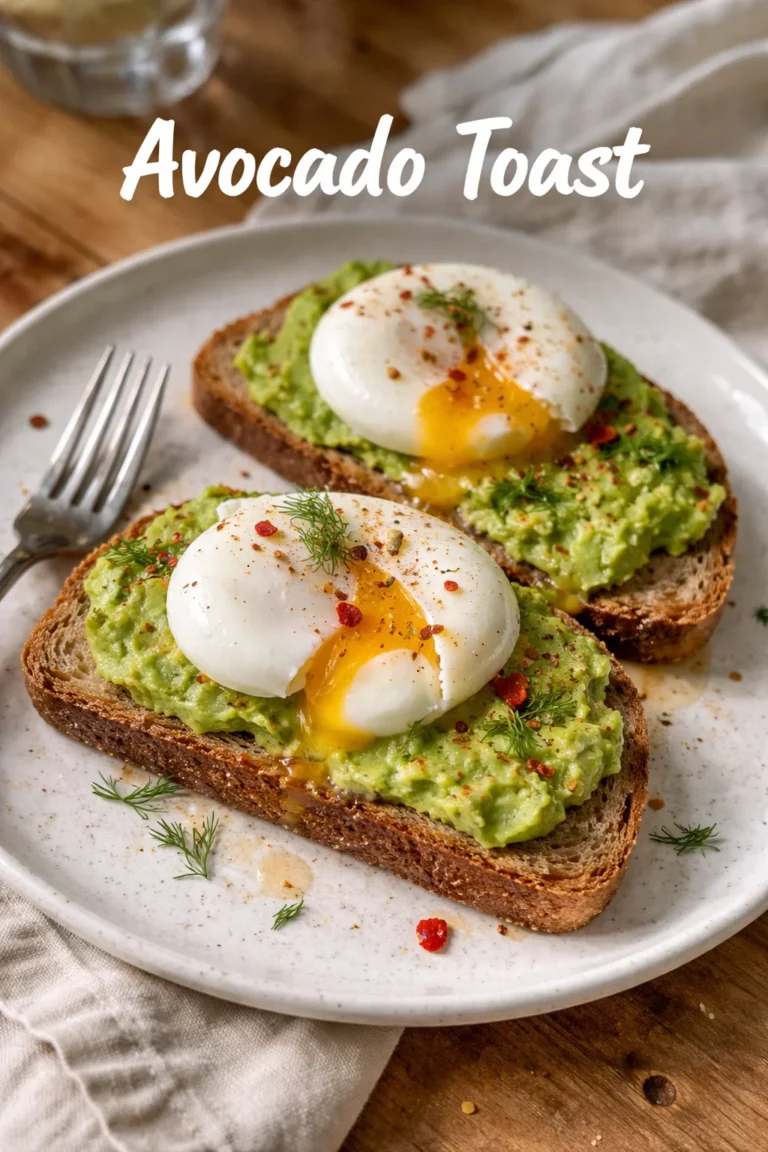 Perfektes Avocado Toast mit frischen Zutaten und ansprechender Präsentation.