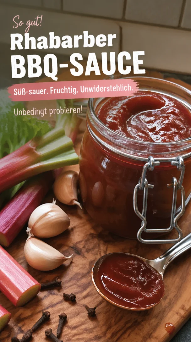 BBQ Rhabarbersauce für Grillgerichte – süß und sauer