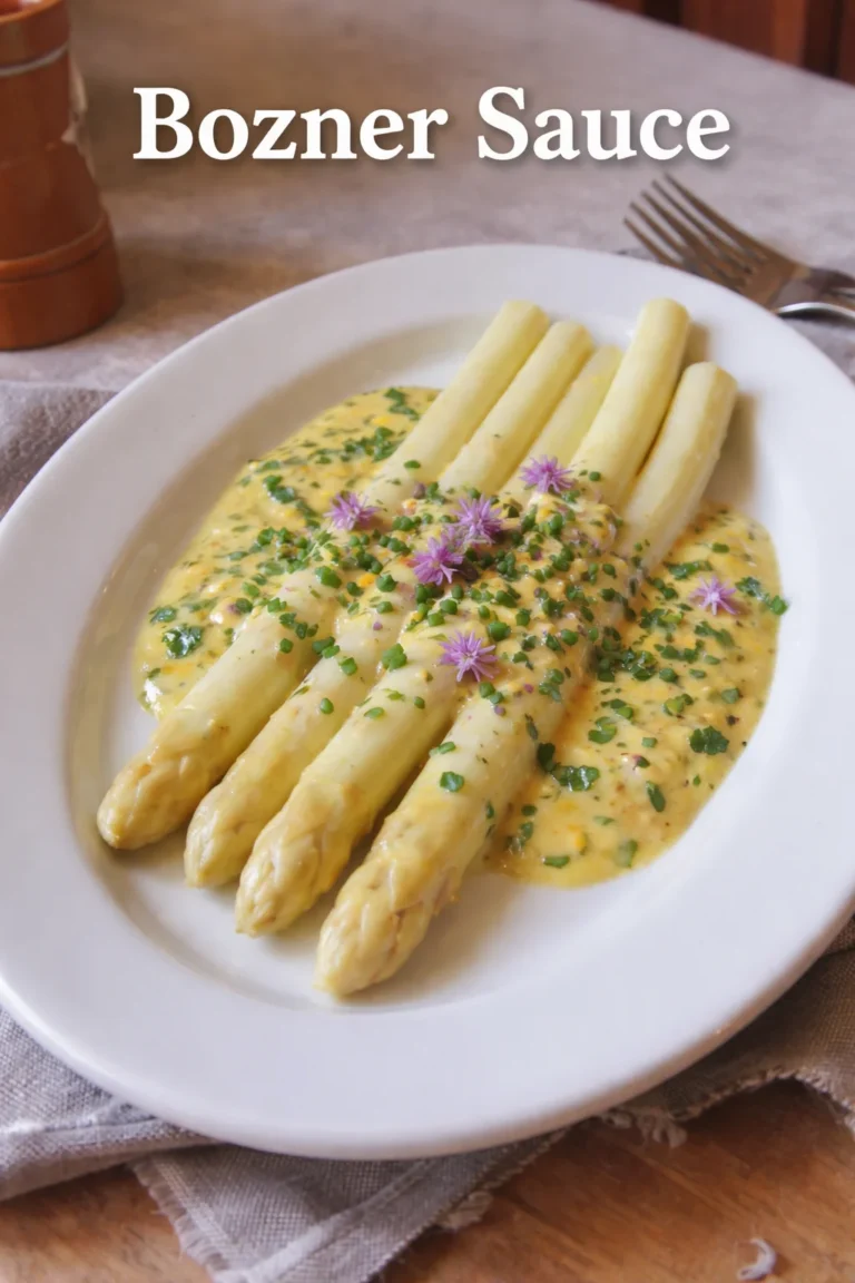 Eine Schüssel Bozner Sauce, perfekt zum Dippen und als Beilage zu Fleischgerichten.