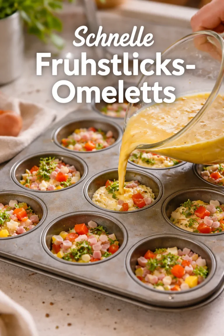 Leckere Frühstücks-Omeletts mit frischen Zutaten