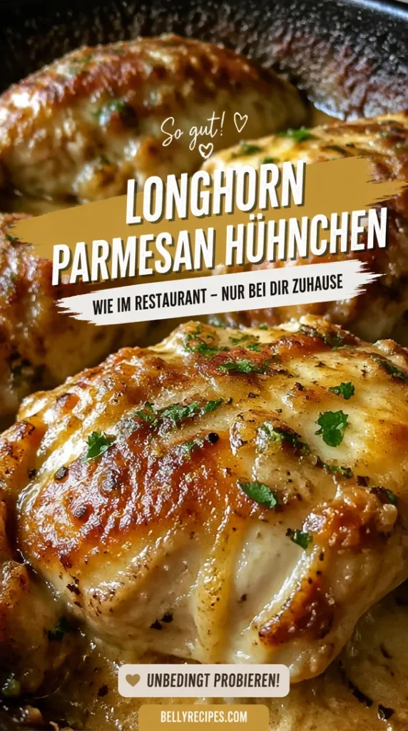 Leckeres Parmesan Hühnchen nach Longhorn Steakhouse Rezept.