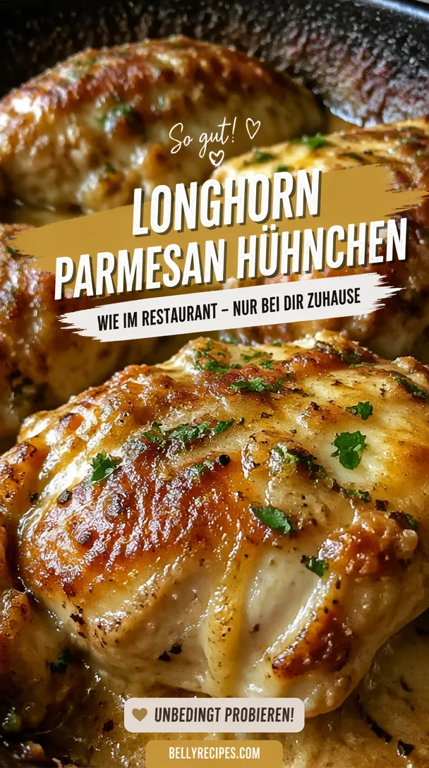 Leckeres Parmesan Hühnchen nach Longhorn Steakhouse Rezept.