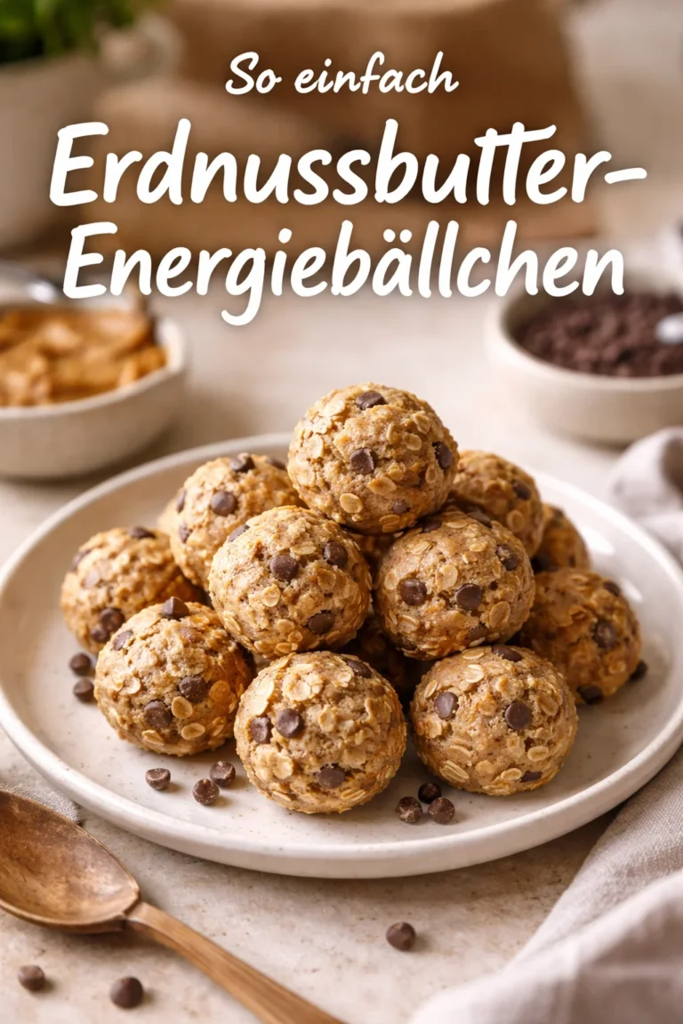 No-Bake Erdnussbutter-Energiebällchen für einen schnellen Snack