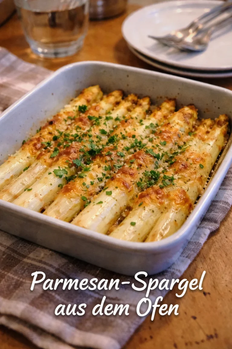 Ofengerösteter Parmesan-Spargel - köstliches Gemüsegericht