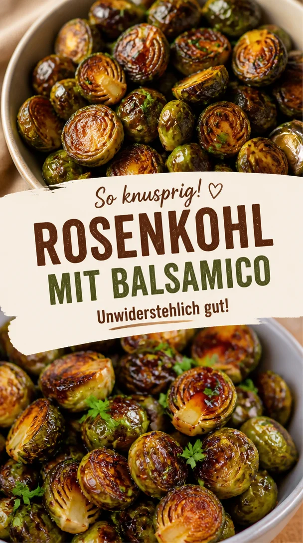 Airfryer Rosenkohl mit Balsamico &ndash; Knusprig und unwiderstehlich
