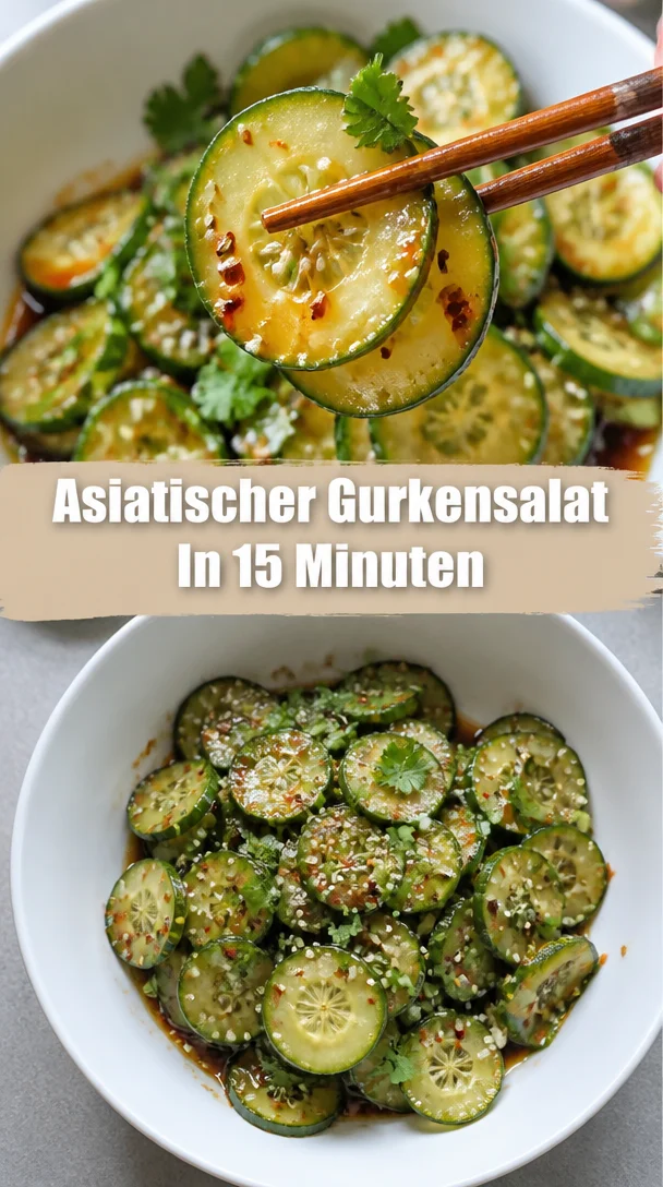 Asiatischer Gurkensalat: Frisch, knackig und unglaublich lecker