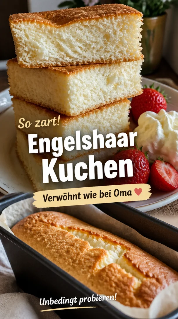 Engelshaar Kuchen Laib - zart und einfach selbst gebacken