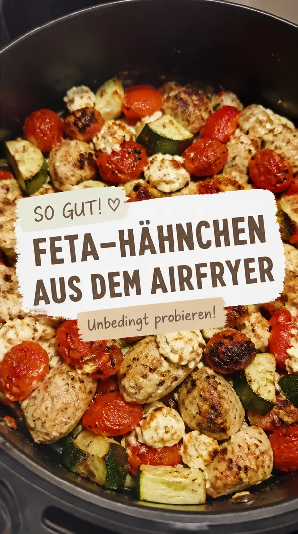 Feta-H&auml;hnchen Pfanne im Airfryer
