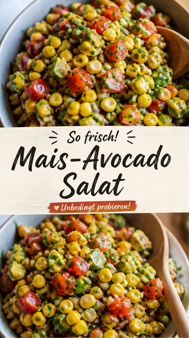 Frischer Maissalat mit Avocado