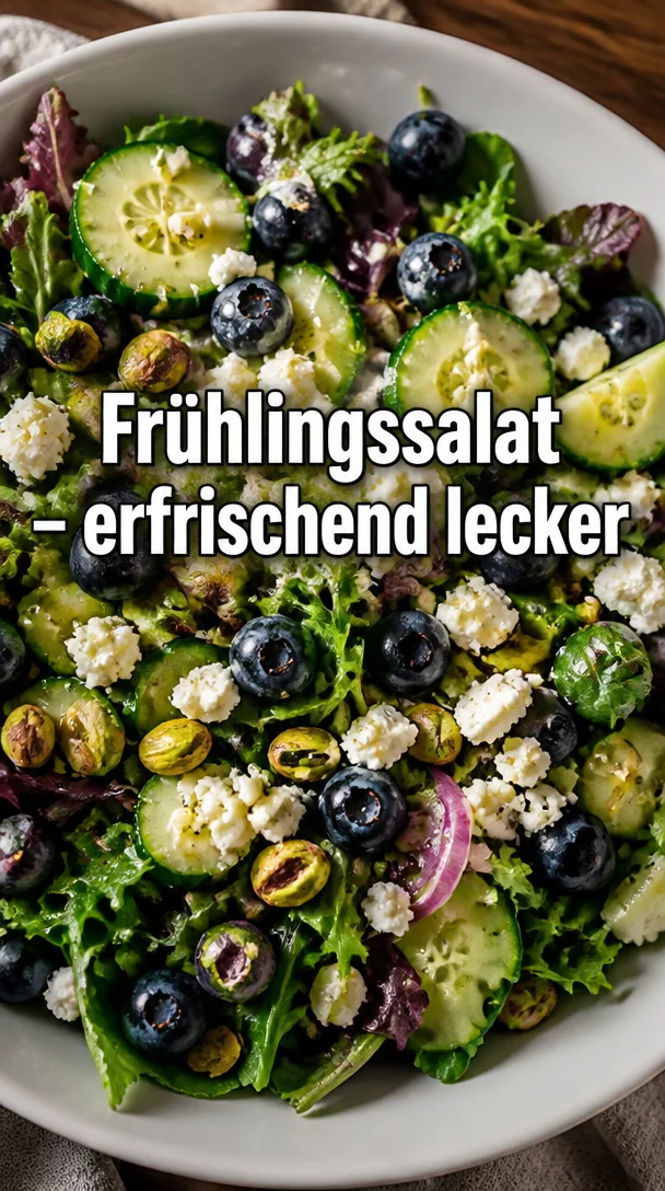Fr&uuml;hlingssalat mit Blaubeeren und Pistazien &ndash; erfrischend lecker