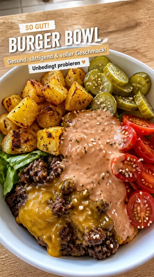 Gesunde Burger Bowl: Lecker, n&auml;hrstoffreich und schnell gemacht