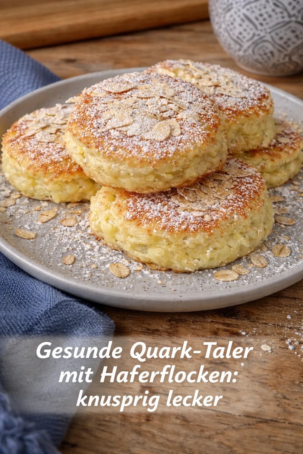 Gesunde Quark-Taler mit Haferflocken: knusprig lecker