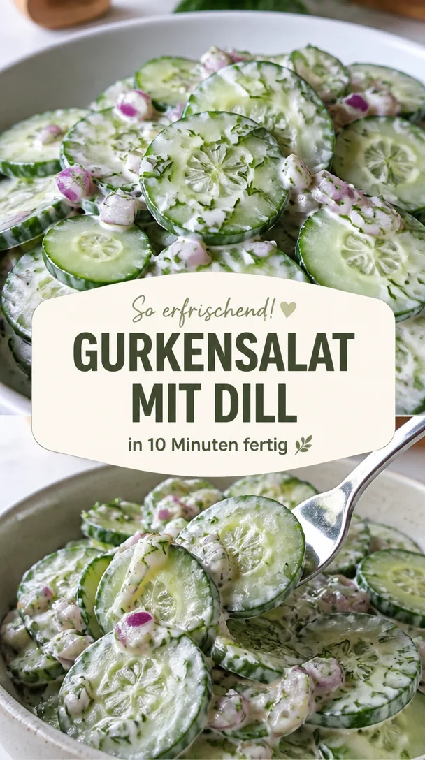 Gurkensalat mit Dill &ndash; erfrischend leicht und schnell