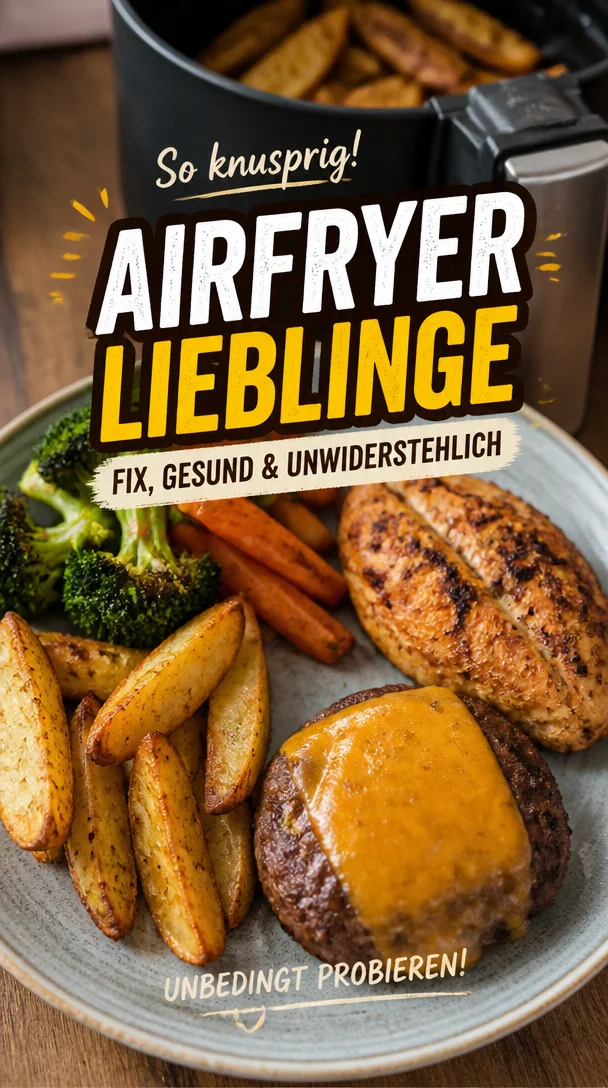 Hei&szlig;luftfritteusen-Gerichte: knusprig & schnell genie&szlig;en