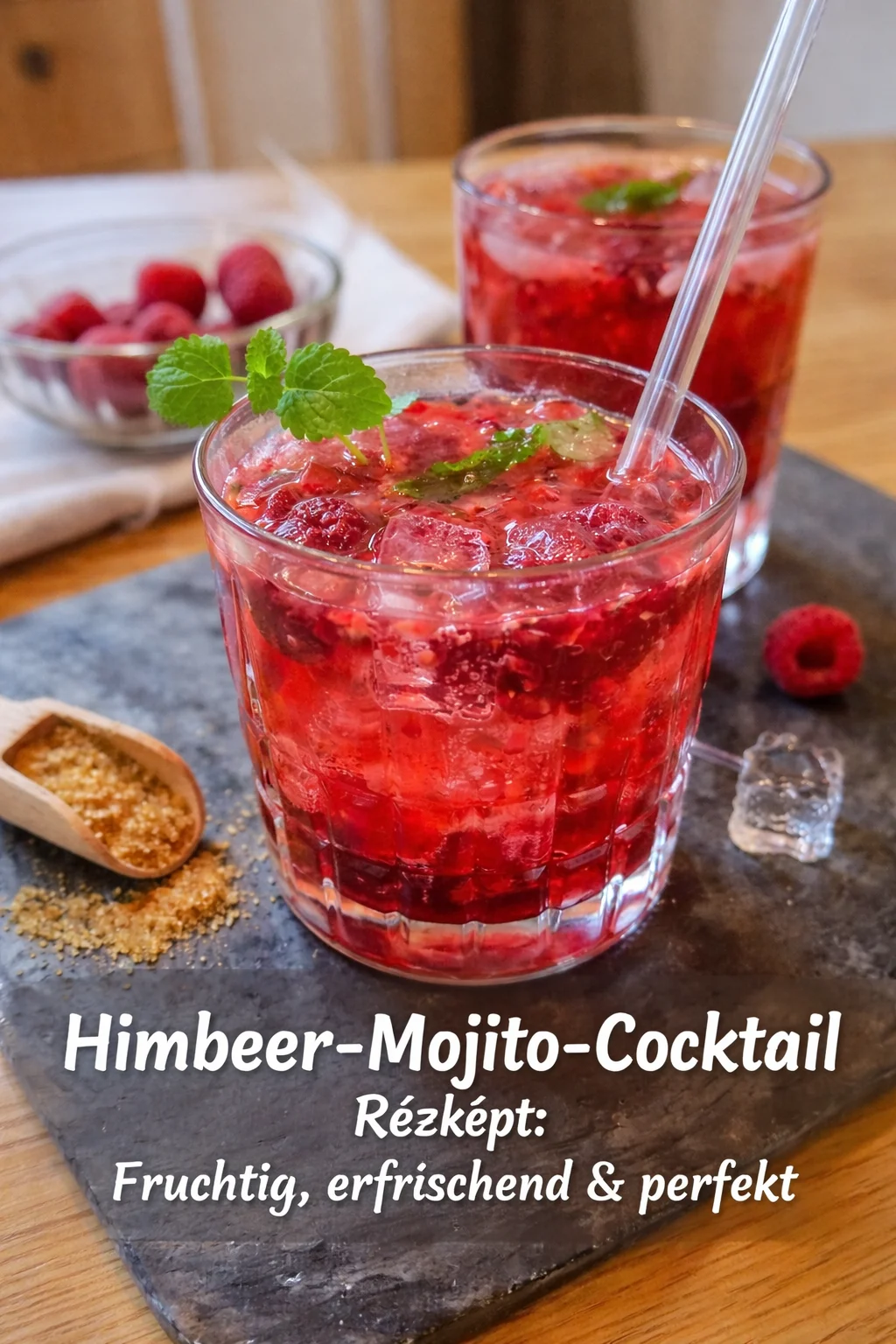 Himbeer-Mojito-Cocktail Rezept: Fruchtig, erfrischend & perfekt