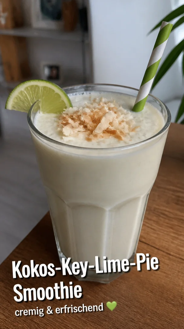 Kokos-Key-Lime-Pie-Smoothie &ndash; cremig und erfrischend