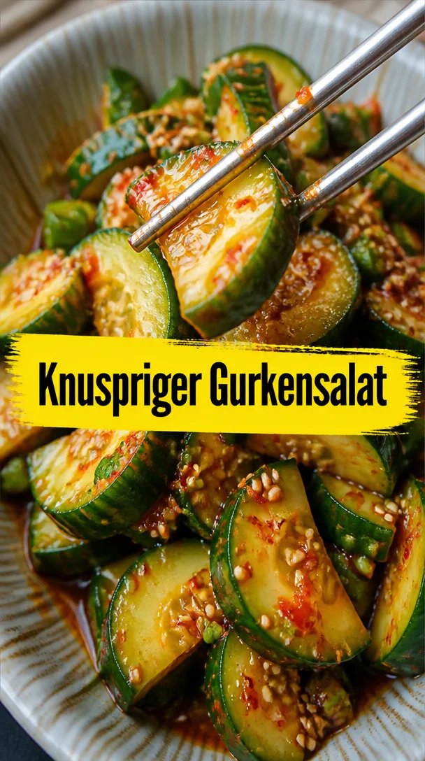 Koreanischer Gurkensalat &ndash; Ultimatives Rezept, knusprige Beilage