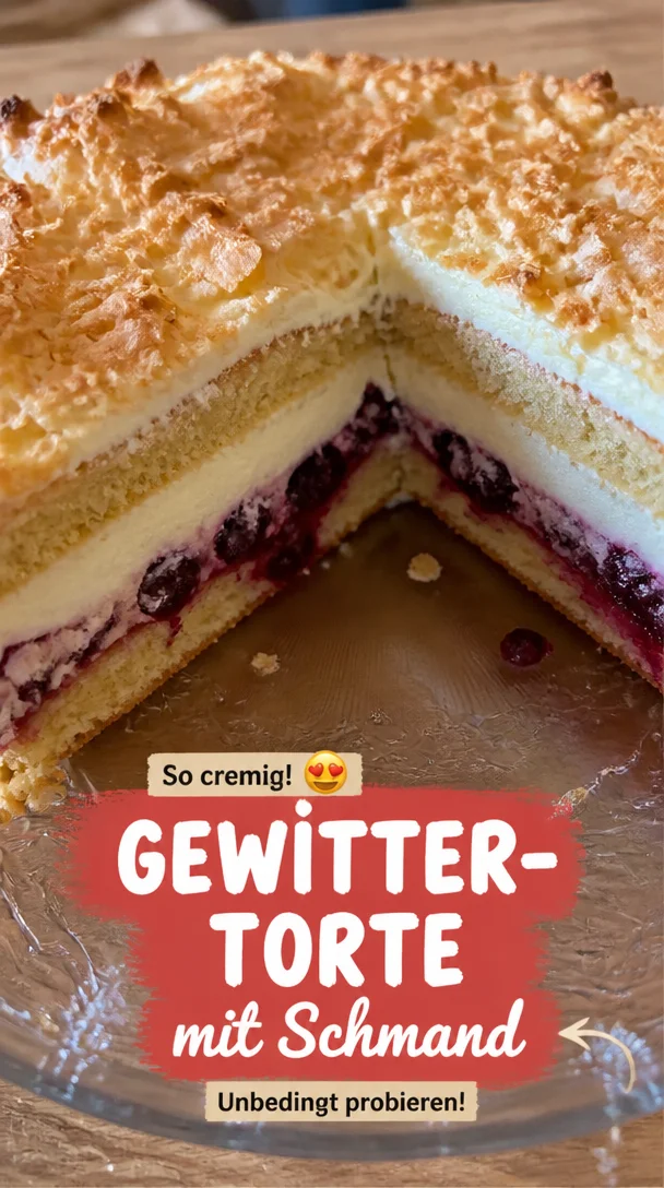 Leckere Gewitter-Torte mit Schmand &ndash; cremig & unwiderstehlich