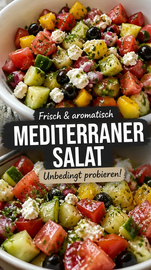Mediterrane gehackte Salat