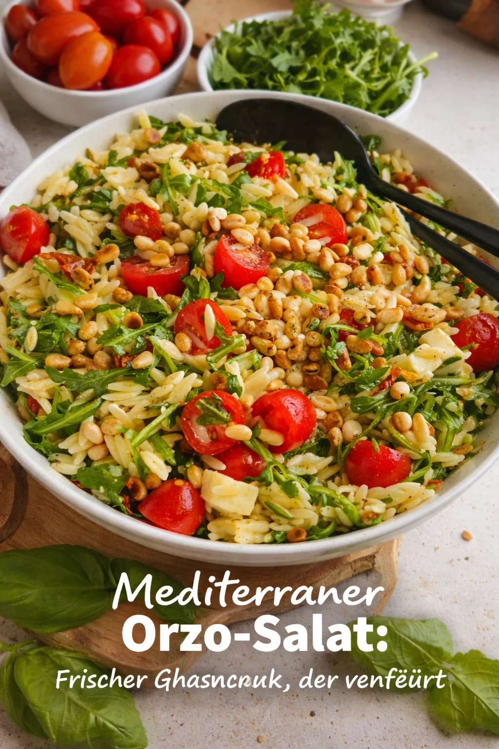 Mediterraner Orzo-Salat: Frischer Geschmack, der verf&uuml;hrt
