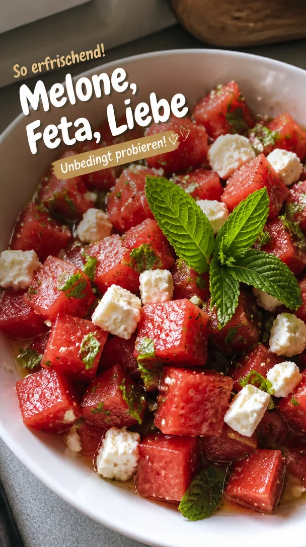 Melonen-Feta-Salat: Unglaublicher Genuss, der dich verf&uuml;hrt
