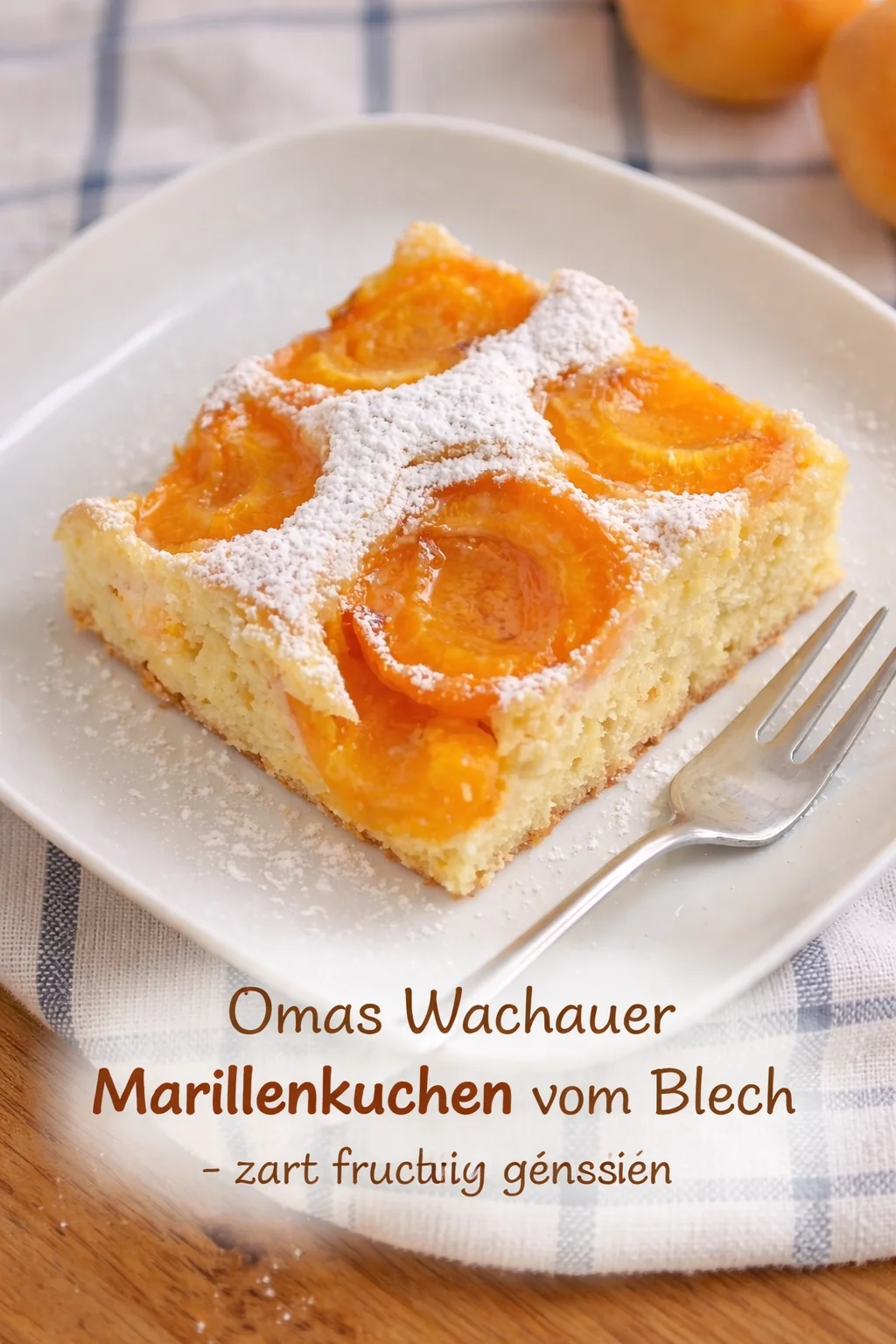 Omas Wachauer Marillenkuchen vom Blech - zart fruchtig genie&szlig;en