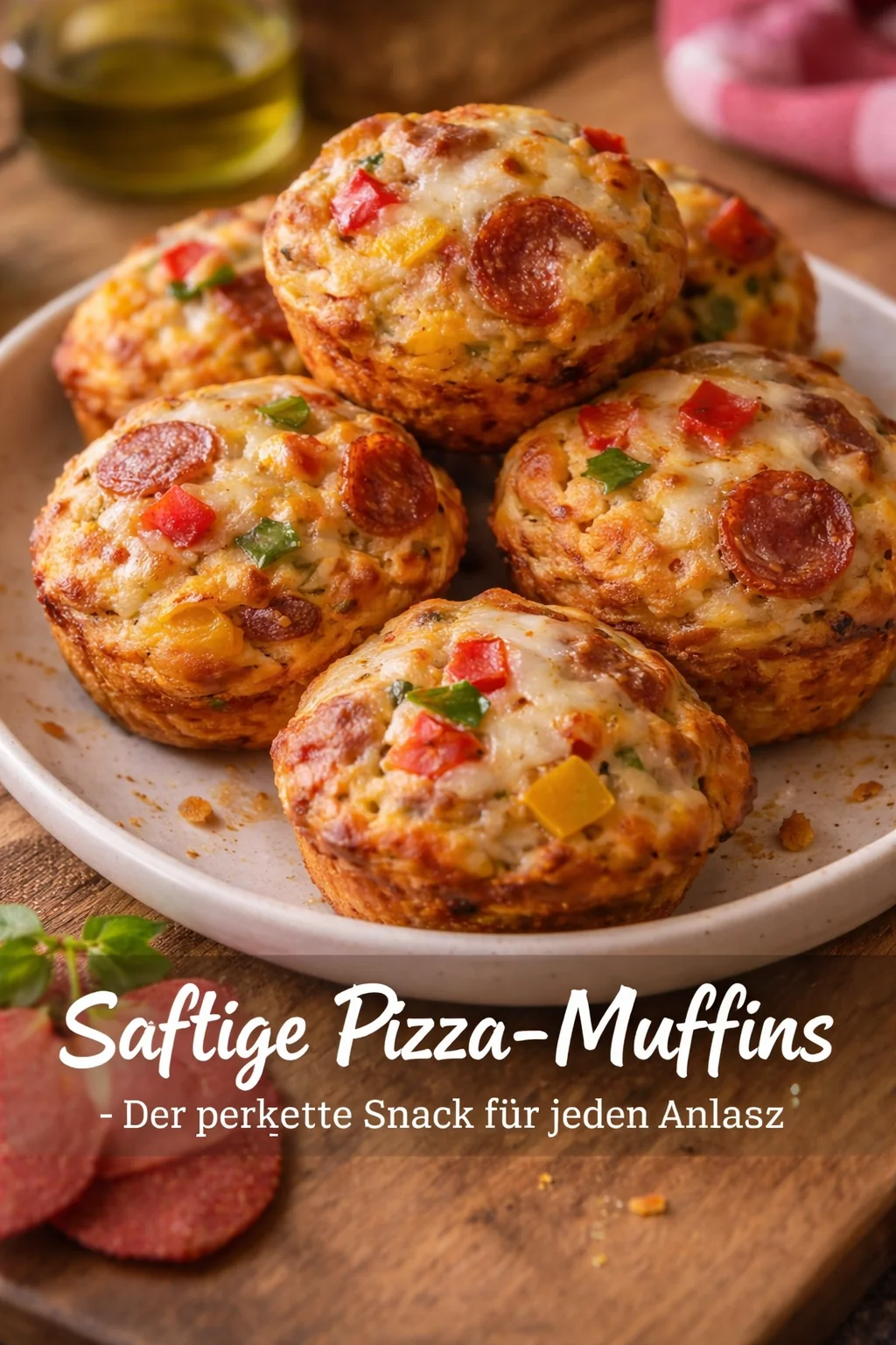 Saftige Pizza-Muffins - Der perfekte Snack f&uuml;r jeden Anlass