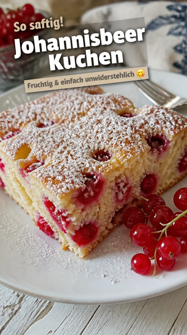Schwedischer Johannisbeerkuchen Saftig fruchtig unwiderstehlich