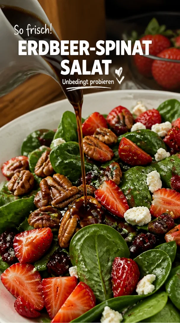 Spinach Strawberry Salad with Pecans