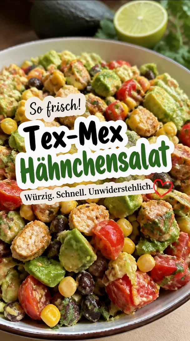 Tex-Mex H&auml;hnchensalat: W&uuml;rziger Genuss in wenigen Minuten