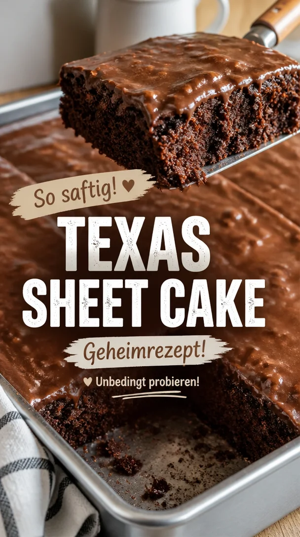 Texas Sheet Cake: Geheimrezept f&uuml;r saftigen Blechkuchen