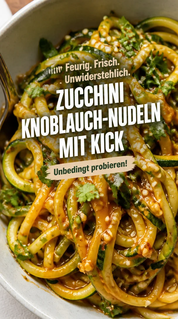 W&uuml;rzige Knoblauch-Chinesische Zucchininudeln - Kick und Gesund