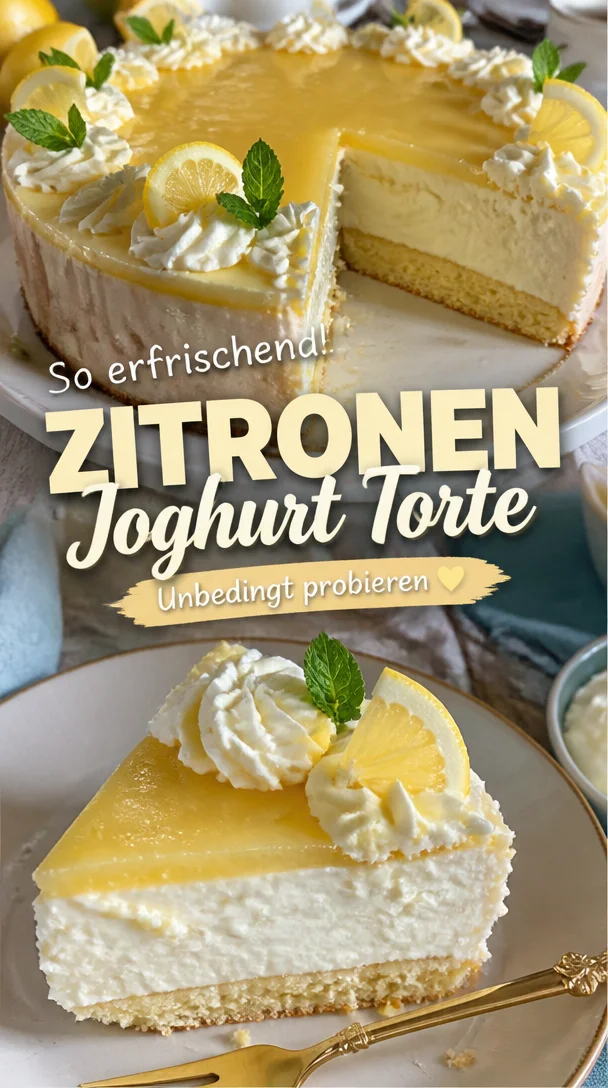 Zitronentorte mit Joghurt
