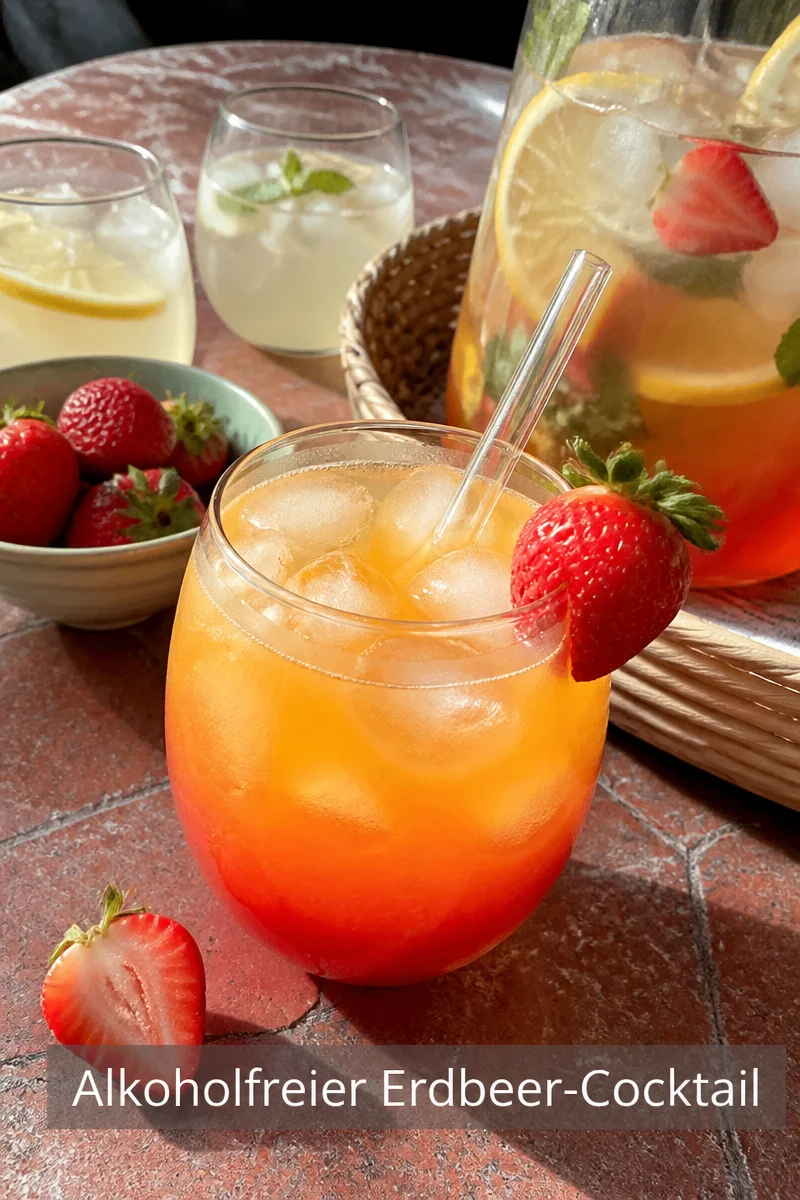 Alkoholfreier Erdbeer-Cocktail