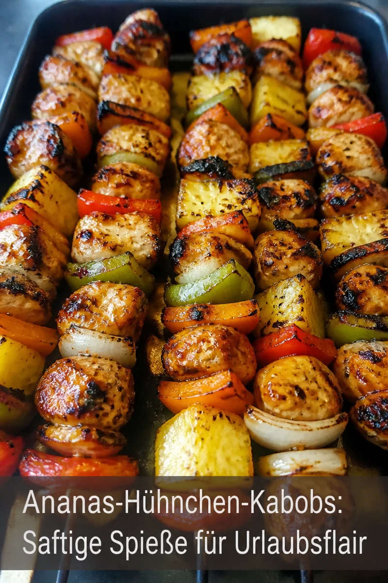 Ananas-H&uuml;hnchen-Kabobs: Saftige Spie&szlig;e f&uuml;r Urlaubsflair