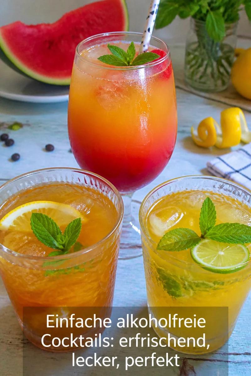 Einfache alkoholfreie Cocktails: erfrischend, lecker, perfekt