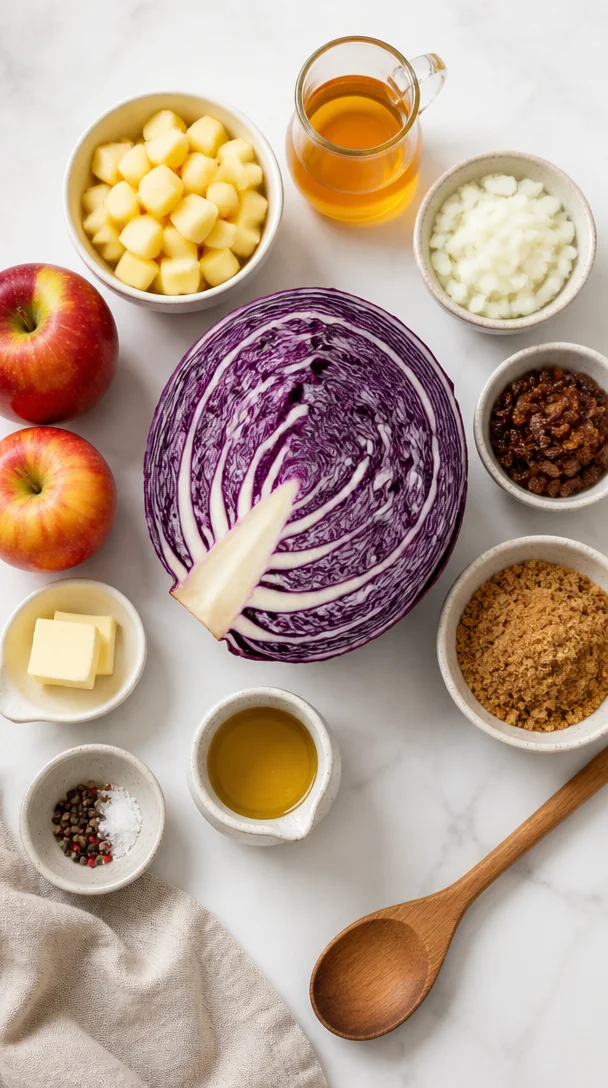 Eingekochter deutscher Rotkohl (Rotkohl)