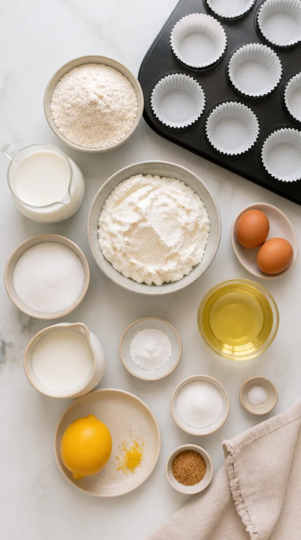 Endlich Quarkmuffins &ndash; Cremiger Vanillepudding Genuss