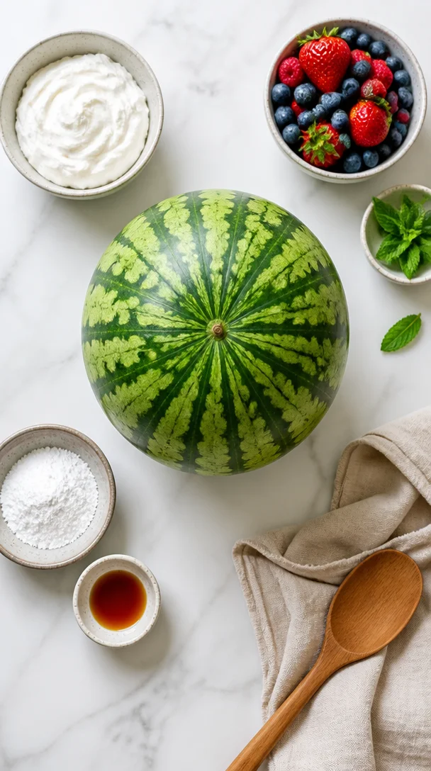 Frische Wassermelonen-Torte