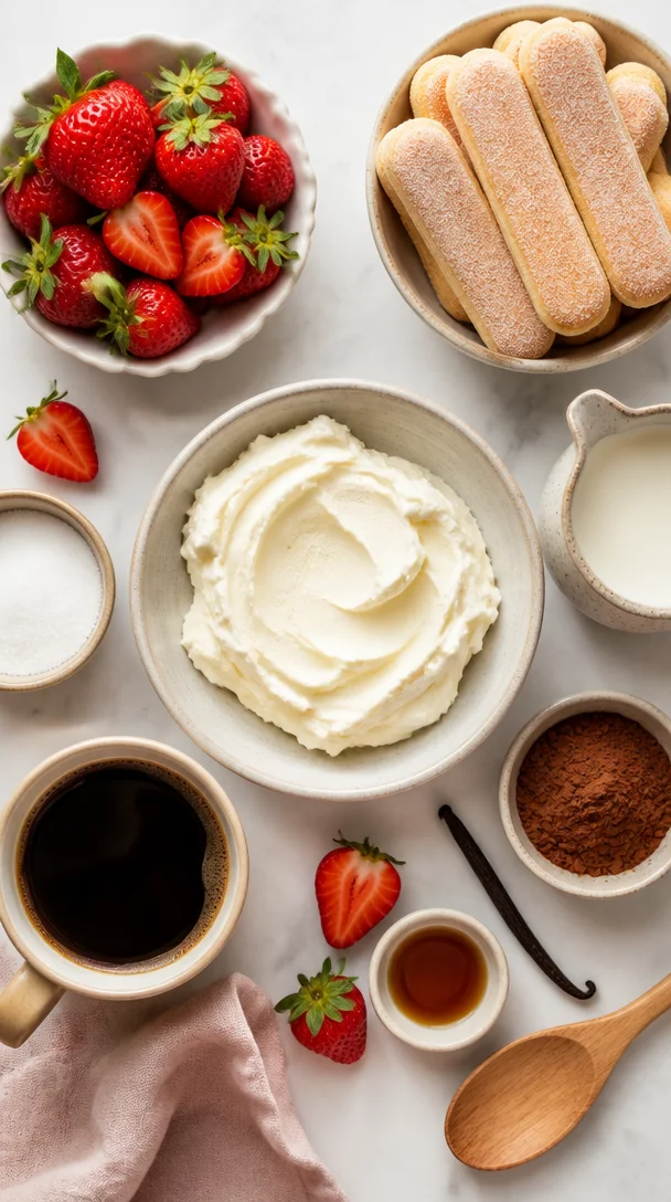 Fruchtiges Erdbeertiramisu mit Mascarpone