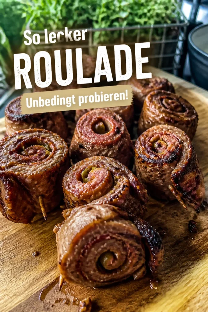 Gegrillte Roulade auf dem Grill, appetitlich zubereitet für den perfekten Genuss.