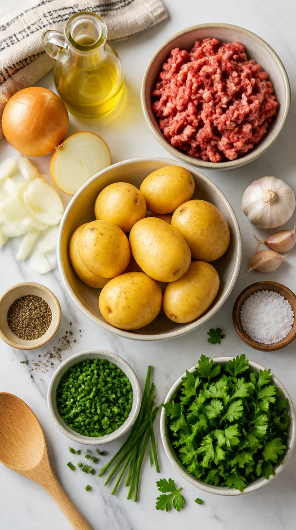 Kartoffel Hackfleisch Pfanne