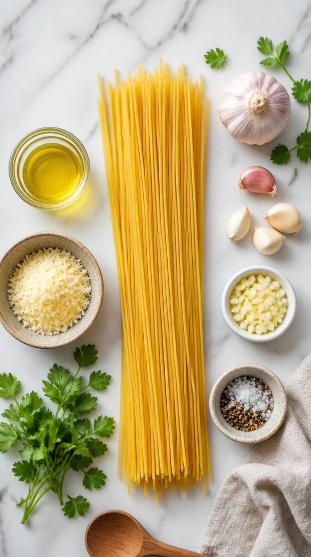 Knoblauch-Parmesan-Nudeln