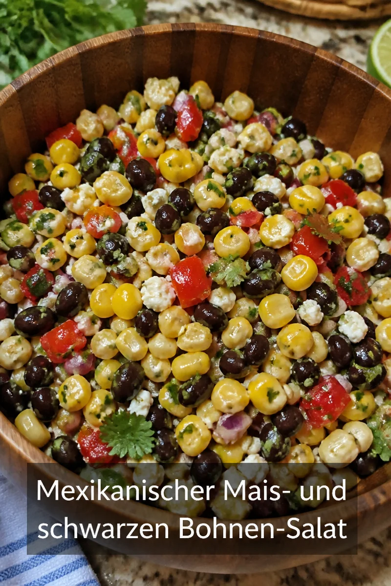 Mexikanischer Mais- und schwarzen Bohnen-Salat