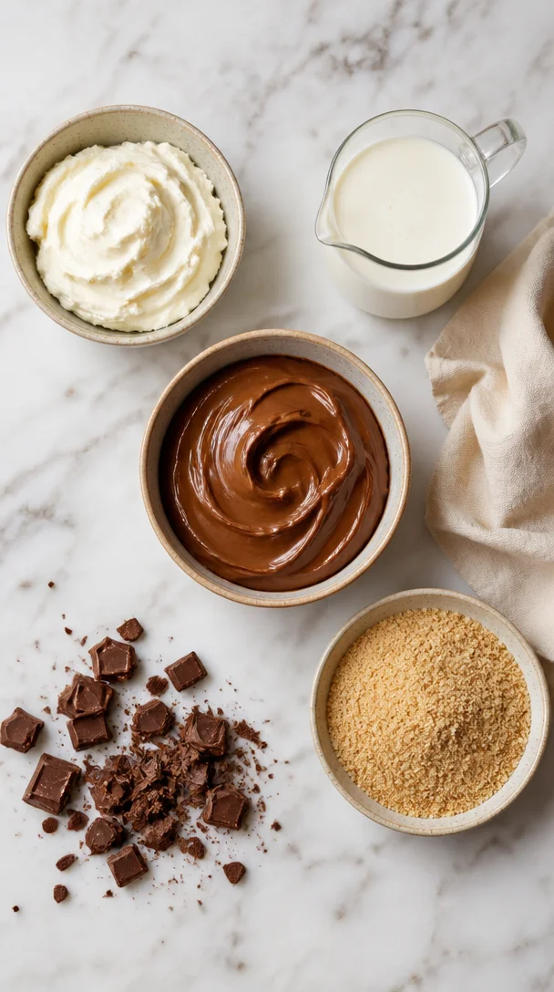Nutella Cheesecake Parfaits