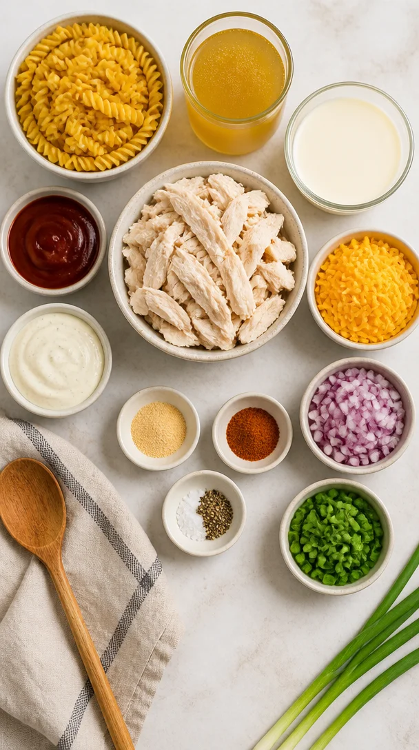 One-Pot Bold BBQ Ranch Chicken Pasta