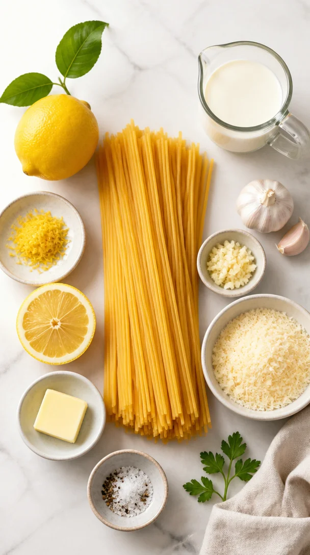 Pasta in Zitronen-Sahne-So&szlig;e &ndash; frisch, cremig & schnell