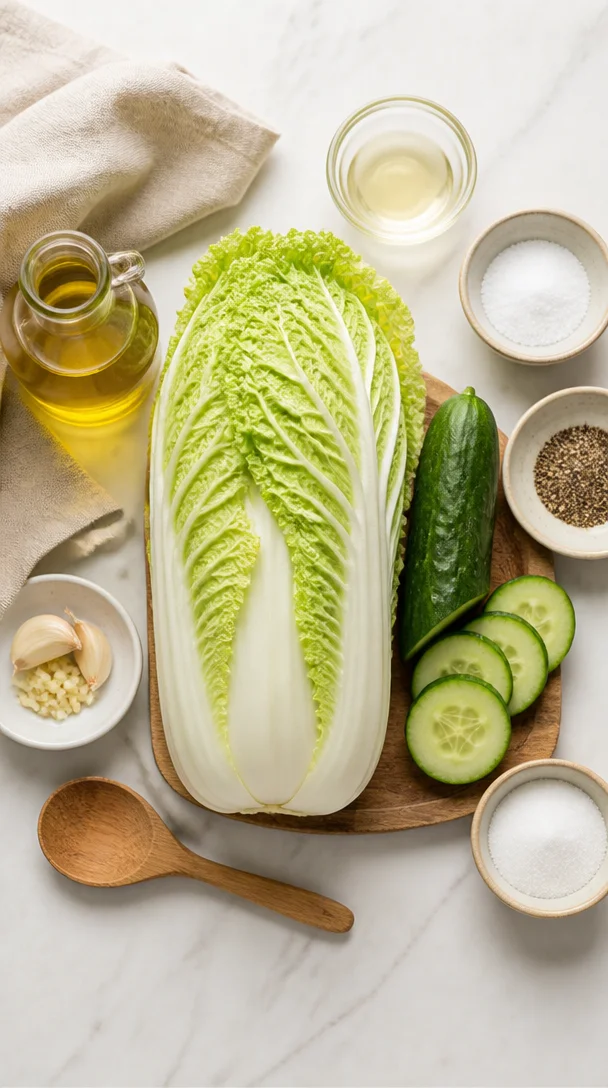 Perfekter Chinakohl Gurkensalat &ndash; In 10 Minuten