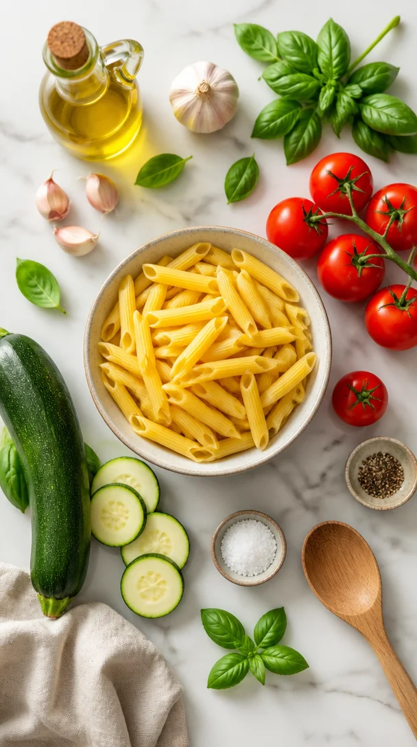 Tomaten-Zucchini-Pasta